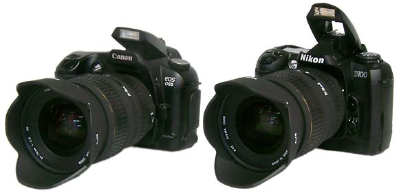 Nikon D100, Canon EOS D60