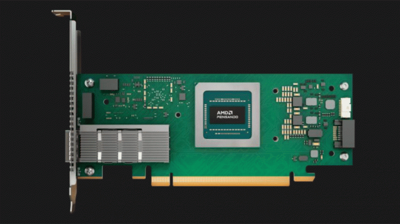 Вот бы домой такой быстрый интернет. AMD выводит на рынок первую в классе сетевую карту Ultra Ethernet — Pensando Pollara 400GbE
