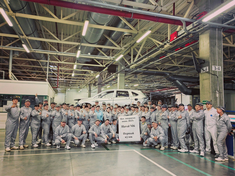 Подготовка к полному циклу: в Калуге покрасили первый Haval M6