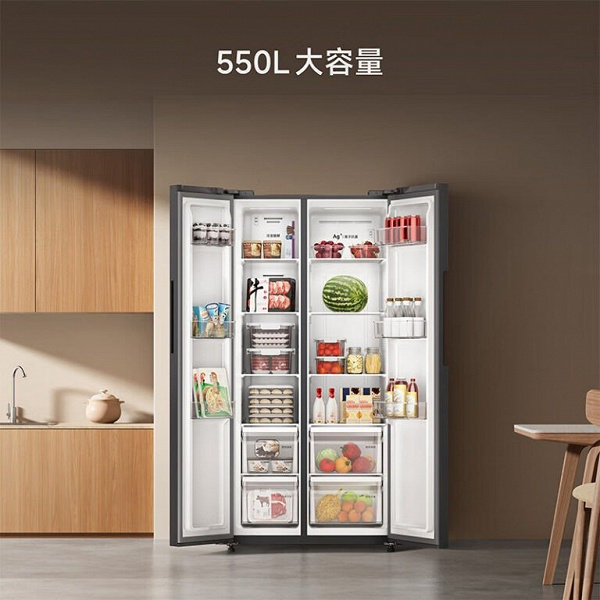 Дешёвый холодильник Xiaomi на 550 литров вмещает продукты для семьи из трёх человек на две недели