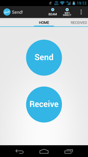 Обмен данными в Send! File Transfer
